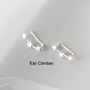 Sterling Silver Stars Ear Studs, thumbnail 3 of 5