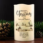 Personalised Christmas Town LED Candle, thumbnail 2 of 3
