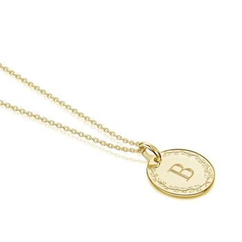 Personalised Wreath 18 K Gold Plated Necklace, 3 of 12