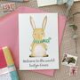 Personalised New Baby Rabbit Card, thumbnail 2 of 6