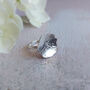 Sterling Silver Small Rose Flower Ring, thumbnail 5 of 6
