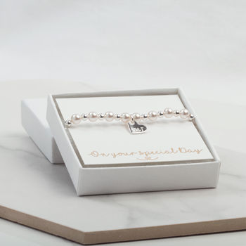 Personalised Swarovski Pearl Bridal Bracelet, 4 of 5