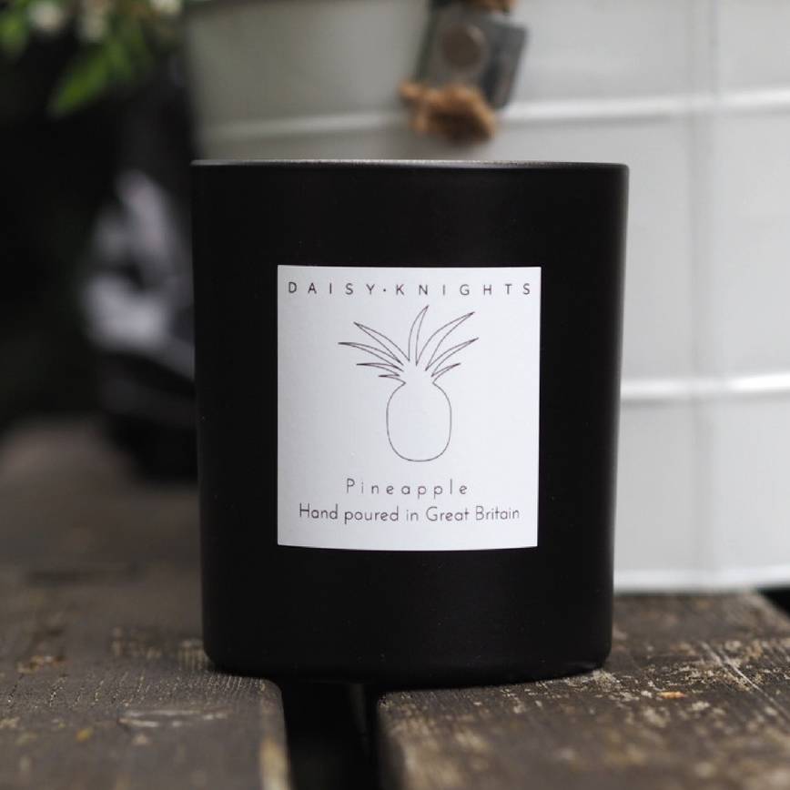 artisan candle pineapple by daisy knights