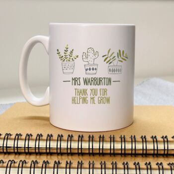 Personalised Thank You Helping Me Grow Mug, 2 of 3