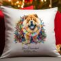 Personalised Chow Chow In Christmas Lights, thumbnail 2 of 8
