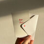 Hand Printed Valentines Card, Mon Cheri, thumbnail 1 of 3