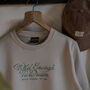 Mens 'Wild Enough' Embroidered Beige Sweatshirt, thumbnail 1 of 2