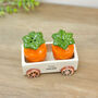 Carrot Salt And Pepper Shakers Food Decor Cruet Set, thumbnail 5 of 9