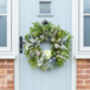 Fresh Christmas Wreath Making Kit In Blues And Greens, thumbnail 5 of 5