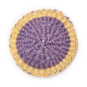 Colourful Handwoven Sisal Coasters, 5 of 10