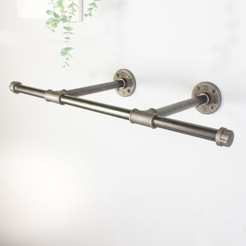 Industrial Steel Pipe Clothes Rail, 6 of 7