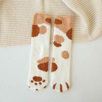 Fluffy Cat Paw Socks, 8 of 12