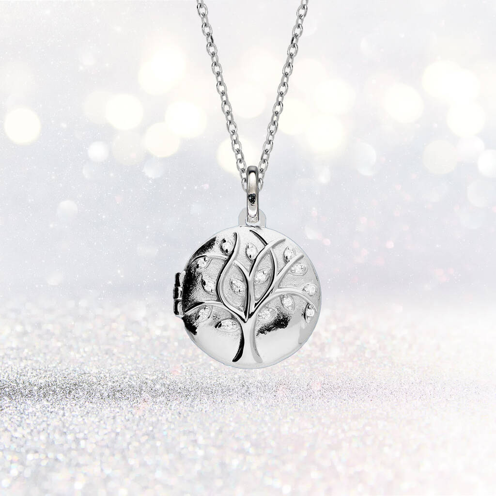 Personalised Sterling Silver Tree Of Life Locket, 1 of 7