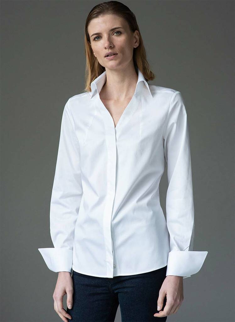 Madelena White Organic Cotton Shirt, 1 of 4