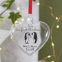 First Christmas As Mr And Mrs Penguin Bauble Keepsake, thumbnail 6 of 6
