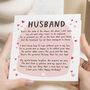 Husband Birthday Poem Card From Wife, thumbnail 1 of 7