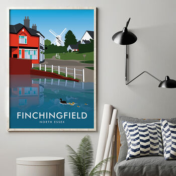 Finchingfield Windmill Art Print, 4 of 4