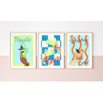 Fresh And Zesty Margarita Cocktail Art Print, 7 of 11