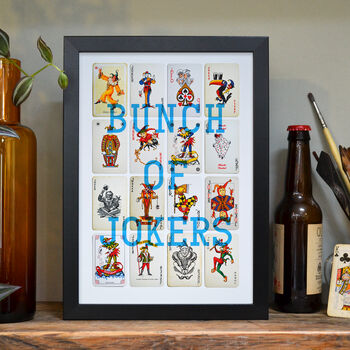 Jokers Vintage Playing Cards Print, 2 of 8