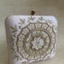 Light Pink Mandala Design Square Clutch Bag, thumbnail 1 of 9