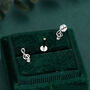Sterling Silver Treble Clef 16 G Flat Back Labret Earrings, thumbnail 2 of 11