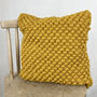 Fair Trade Chunky Boho Bobble Wool Cushion Cover 40cm, thumbnail 7 of 12