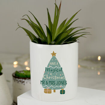 Personalised Christmas Plant Pot, 2 of 2