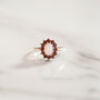 Vintage Florence Garnet And Opal Ring, thumbnail 3 of 5