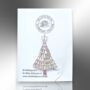 Elegant Crystal Christmas Tree Festive Brooch, thumbnail 4 of 7