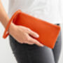 Personalised Orange Clutch Bag, thumbnail 2 of 3