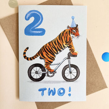 Tiger 2nd Birthday Card, 3 of 7
