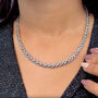 Sterling Silver Rope Statement Necklace, thumbnail 1 of 6