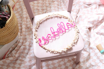 Personalised Pom Pom Bedroom Sign, 4 of 7