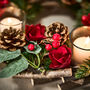 Winter Roses Christmas Candle Holder, thumbnail 4 of 6