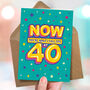 Funny 40th Epic Milestone Birthday Card, thumbnail 3 of 4