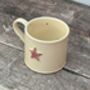 Pale Pink Star Mug, 150ml, thumbnail 2 of 3