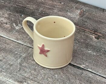 Pale Pink Star Mug, 150ml, 2 of 3
