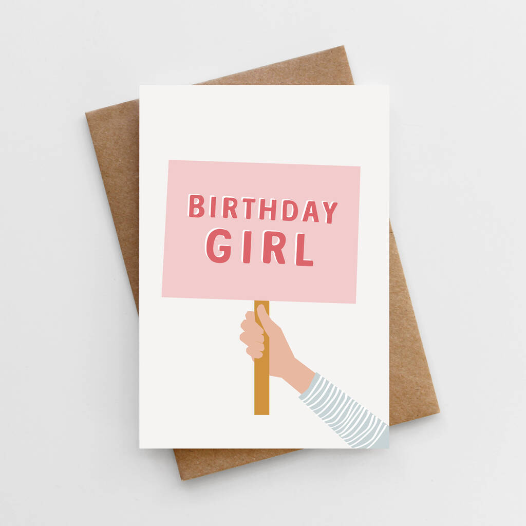 'Birthday Girl' Children's Birthday Card By Too Wordy ...