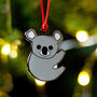 Koala Christmas Tree Decoration, thumbnail 1 of 4