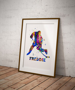 Ice Hockey Personalised Print Poster, 6 of 6
