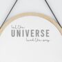 Let The Universe Lead The Way Mirror Sticker, thumbnail 2 of 7