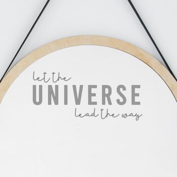 Let The Universe Lead The Way Mirror Sticker, 2 of 7
