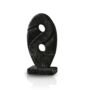 Oval Travertine Sculpture With Dual Cut Outs, thumbnail 3 of 3