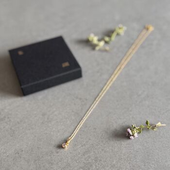 June Birthstone Alexandrite Gold Plated Necklace, 4 of 8