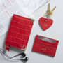 Personalised Red Leather Travel Set, thumbnail 2 of 6