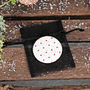 Christmas Red Design Fabric Handbag Mirror, thumbnail 3 of 4