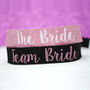 Team Bride Rose Gold Hen Party Wristbands, thumbnail 1 of 5