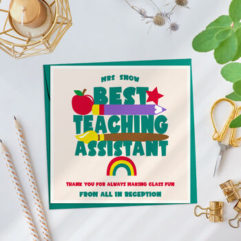Thank You Teaching Assistant Card, 3 of 3