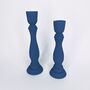 A Pair Of Wooden Candlesticks, thumbnail 5 of 5
