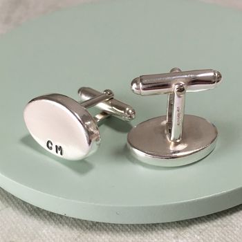 Chunky Personalised Nugget Cufflinks, 4 of 4